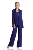 New arrival Mother of the bride pant suit Chiffon 3PC Trousers outfit ...